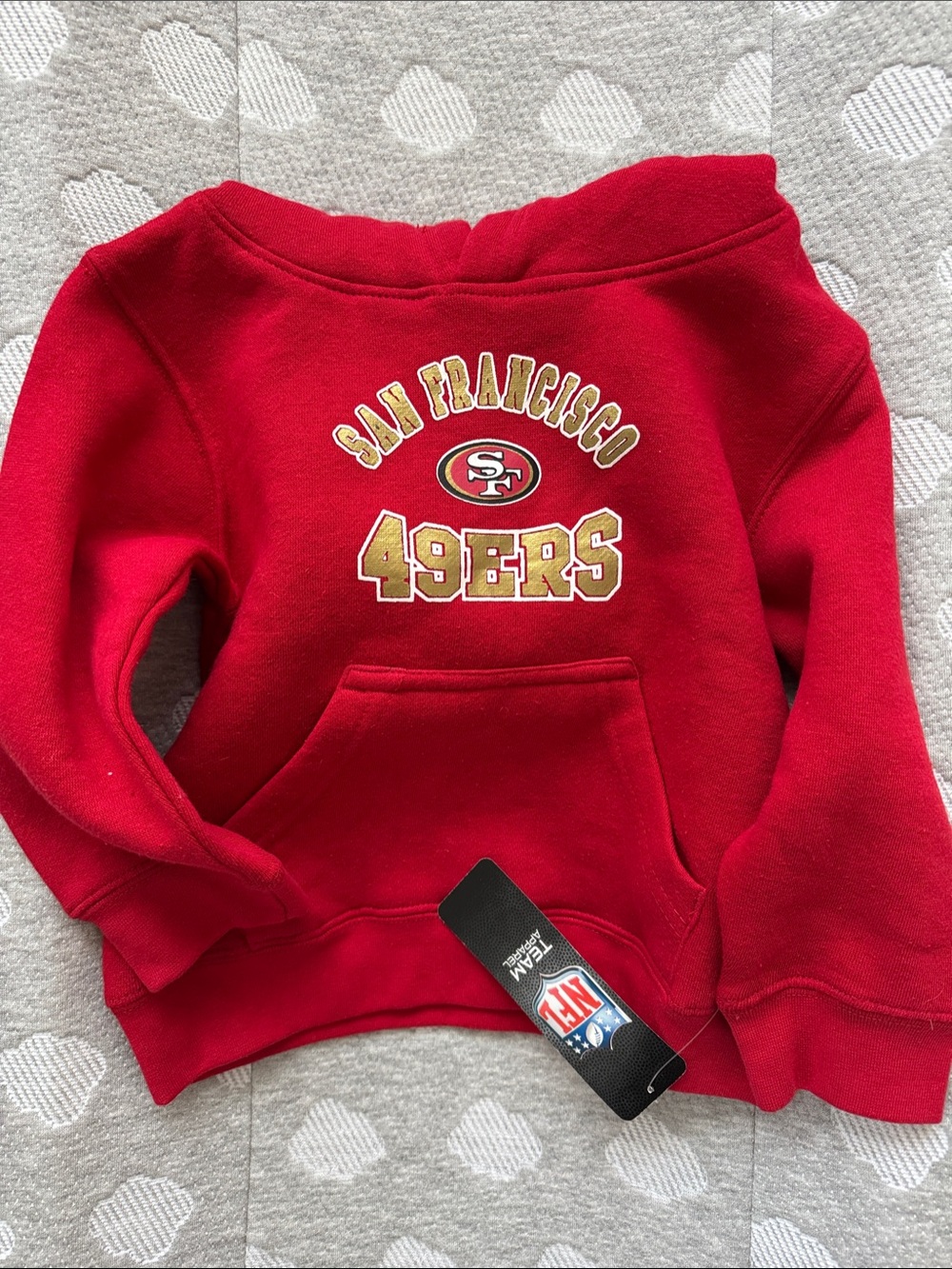 NFL Red San Francisco 49ers Pullover Hoodie Size 2T